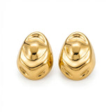 Asha Chunky Hammered Stud Earrings