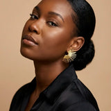 Kamari Sunburst Statement Stud Earrings