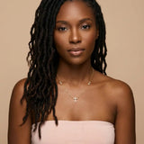 Noel Crystal Cross Necklace