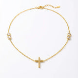 Noel Crystal Cross Necklace