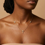 Noel Crystal Cross Necklace
