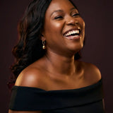 Josephine Ball Charm Huggie Hoop Earrings