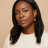 Josephine Ball Charm Huggie Hoop Earrings