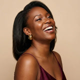 Asha Chunky Hammered Stud Earrings