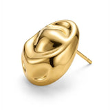 Asha Chunky Hammered Stud Earrings