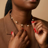 Sarai Freshwater Pearl Chain Necklace