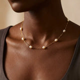 Sarai Freshwater Pearl Chain Necklace