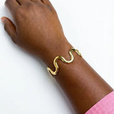 Azura Wave Cuff Bracelet