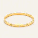 Kora Scattered Crystal Bangle Bracelet